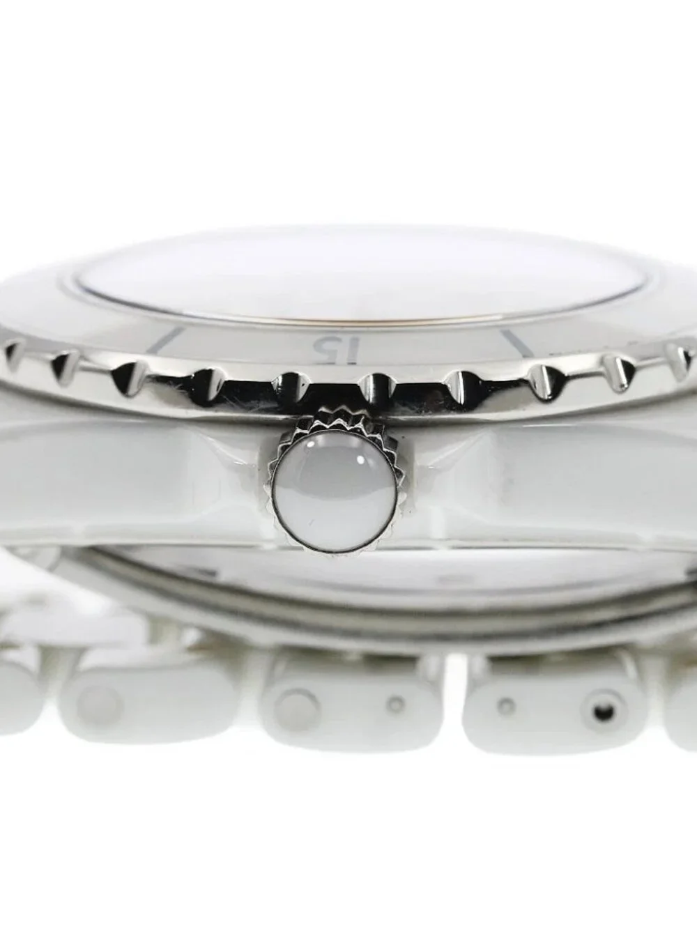 CHANEL J12 H0970 White ceramic date white Dial Automatic Men's Watch_968253